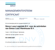 Certificaat - ISO 28000